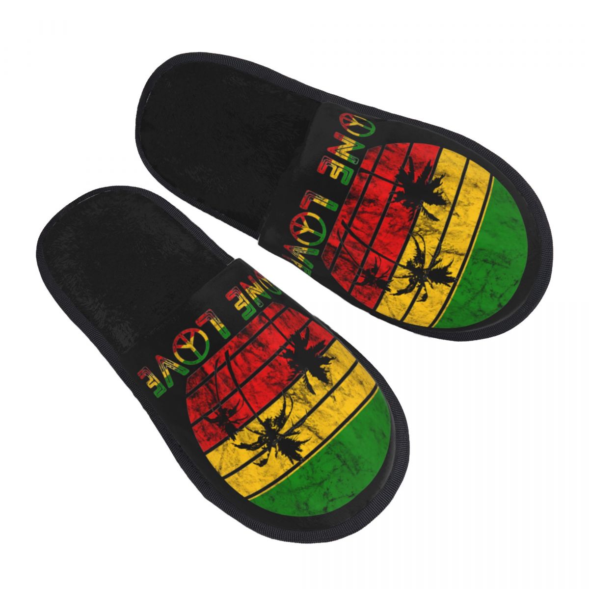 Men'S Shoes With Memory Foam - Rasta Reggae One Love Retro Vintage
