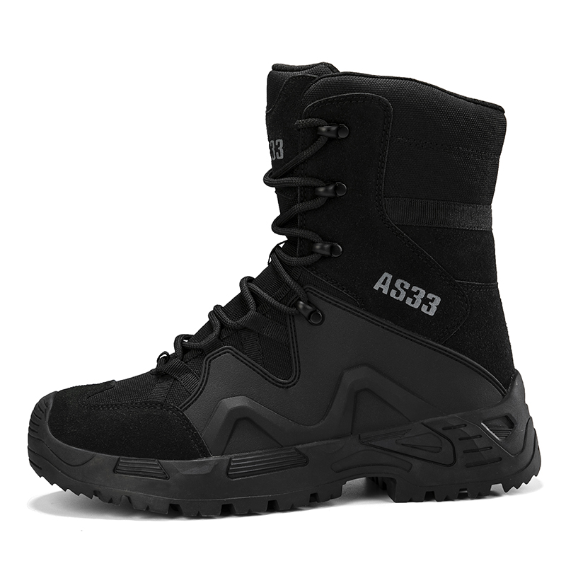 Hiking Boot Waterproof - Man Tactical Boots Breathable Army Shoes