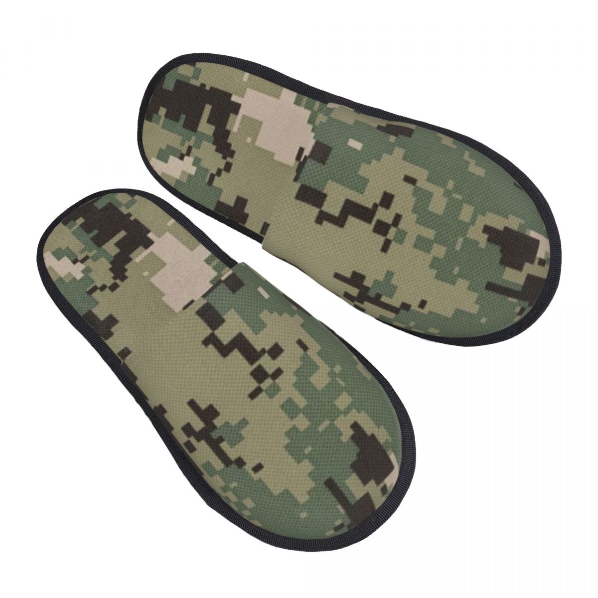 Men'S Shoes With Memory Foam - NWU Green Digital Camo Camouflage Cozy