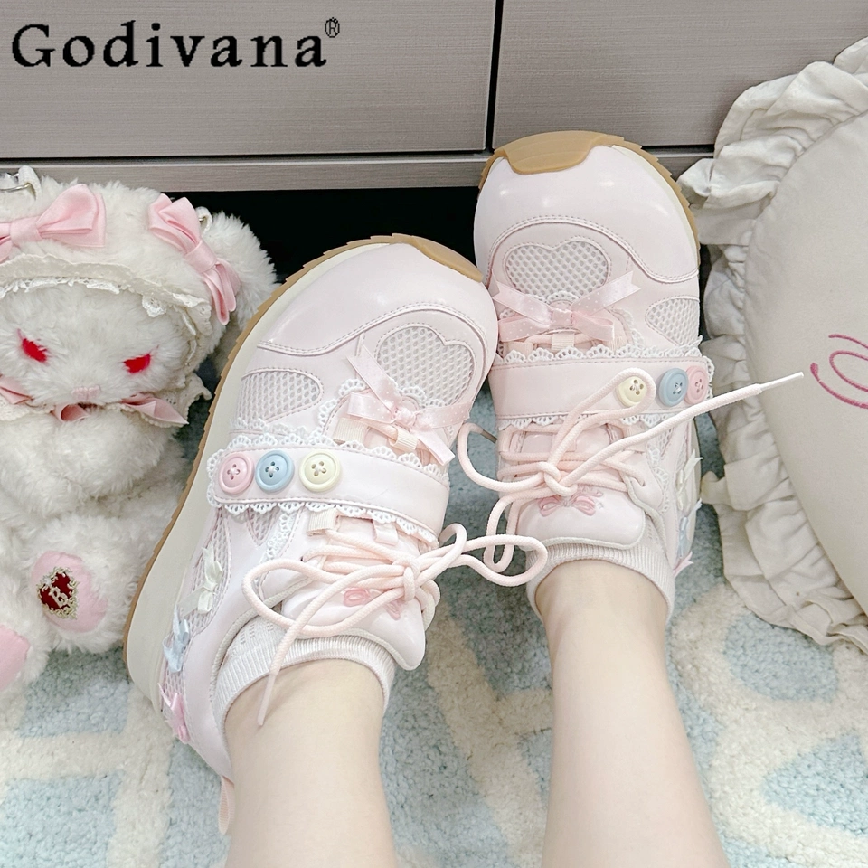 Casual Sneaker Low - Japanese Cute Girls Sweet Lo Sneakers
