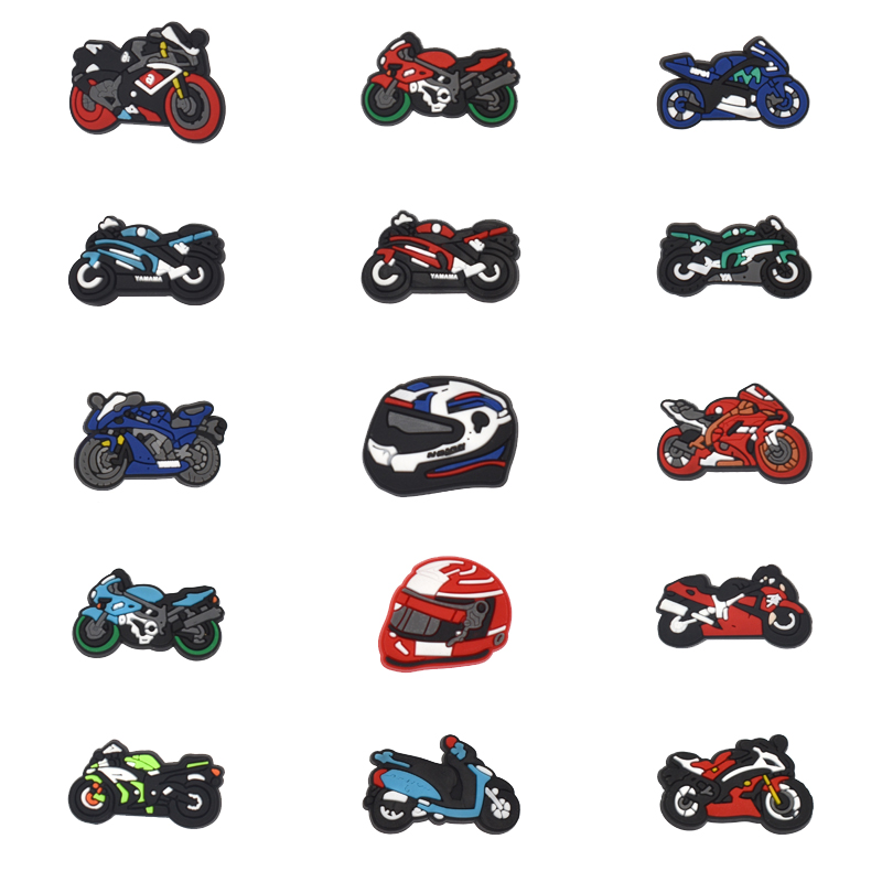Men'S Shoes With Velcro - Motorcycles Shoe Charms for Crocs Sandals