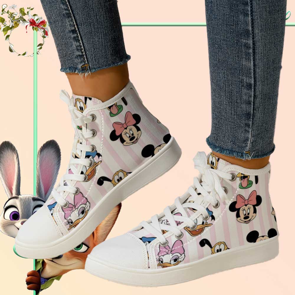 Canvas Sneaker High - fficially Licensed Disney Mickey & Friends