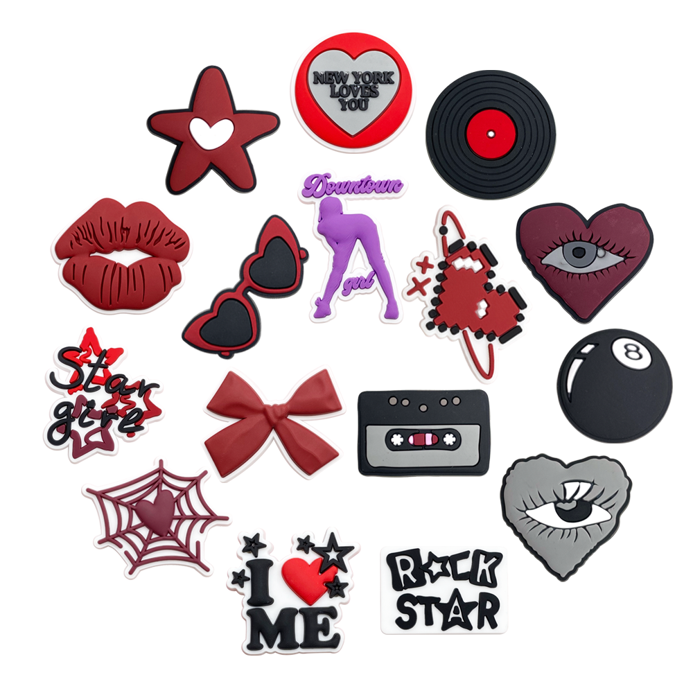 1-16PCS Rock Star Tape Lip Gla - Velcro Strap Sandal recension och pris