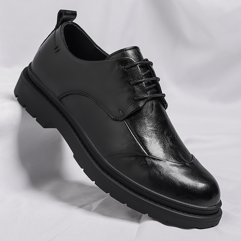 Mens Black Genuine Leather Wri - Men Shoes Official recension och pris