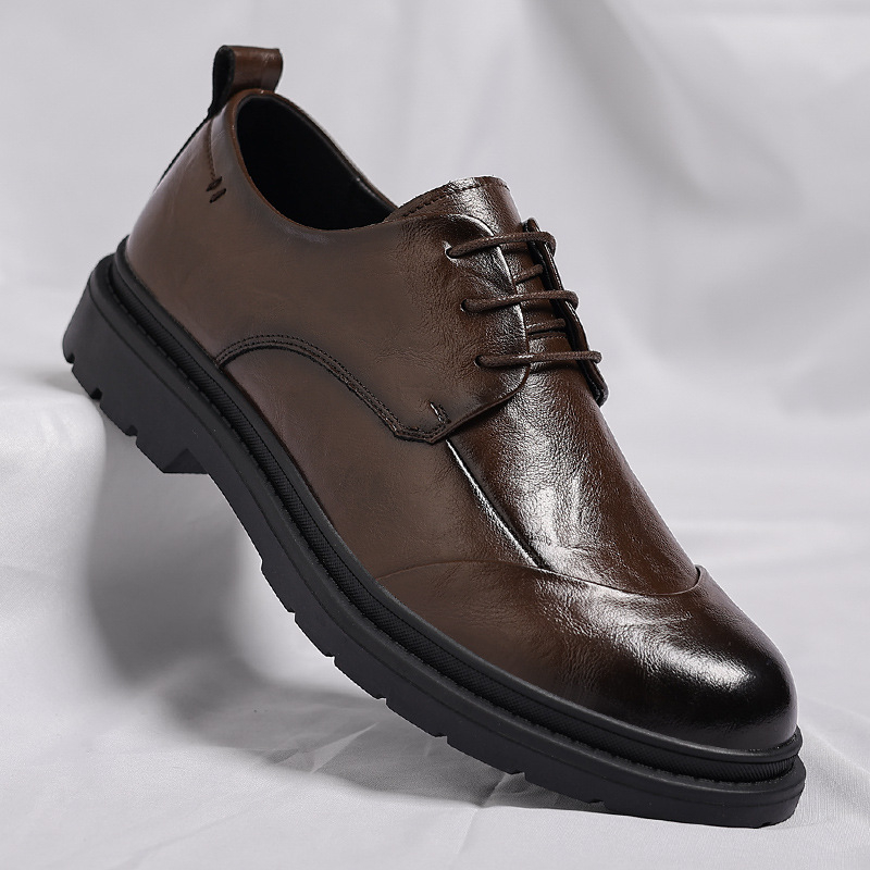 Mens Black Genuine Leather Wri - Men Shoes Official recension och pris