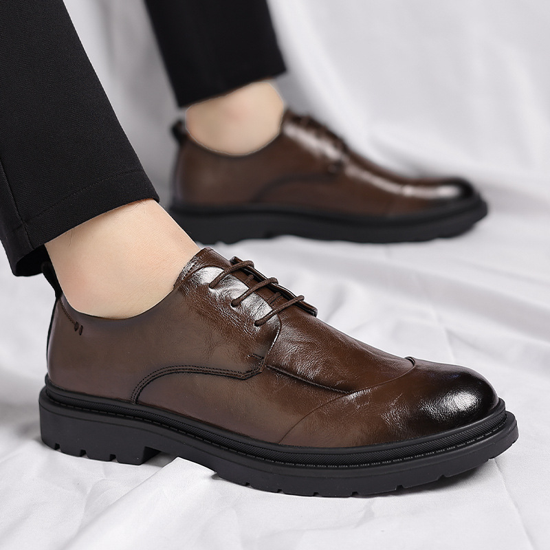 Mens Black Genuine Leather Wri - Men Shoes Official recension och pris