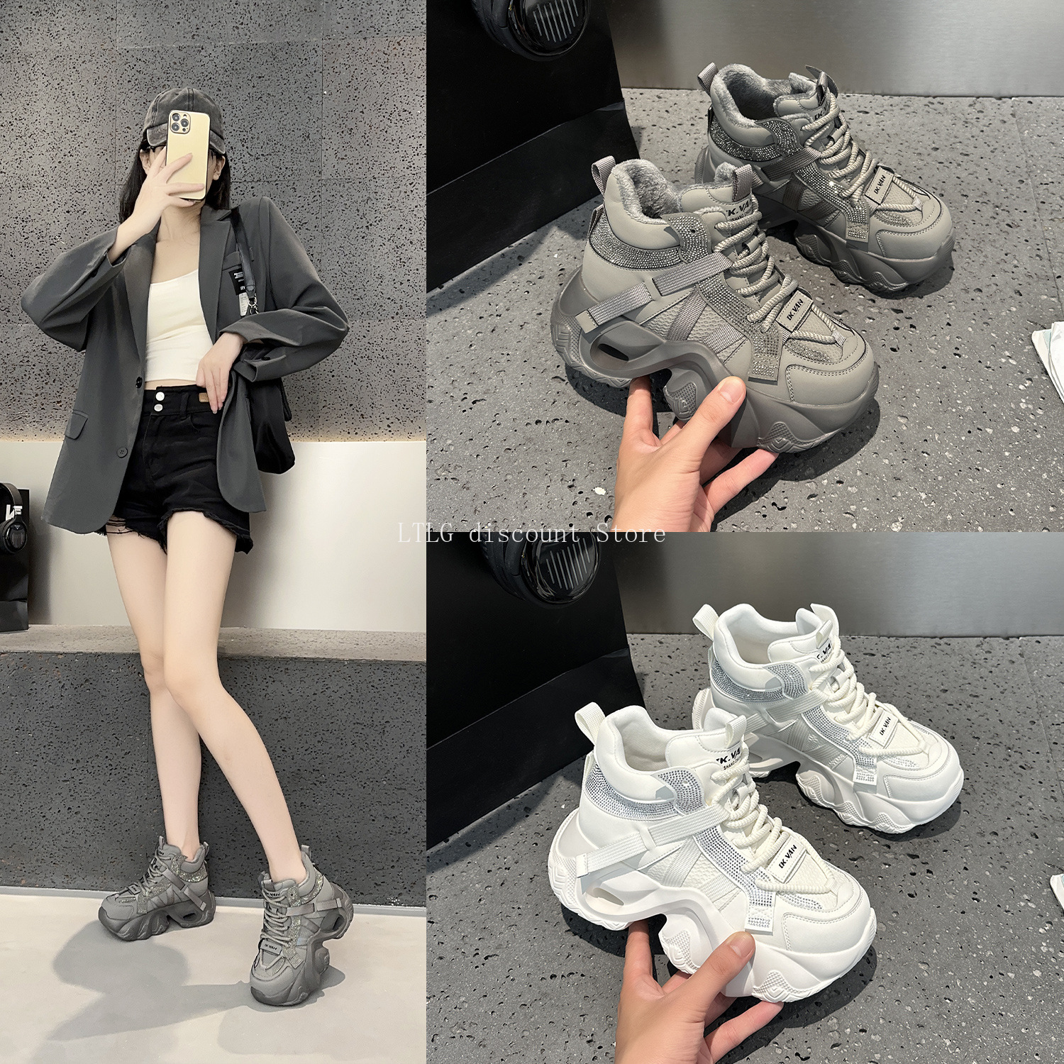 white sneaker Shoes for Woman  - Canvas Sneaker High recension och pris
