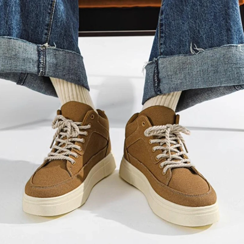Thick Sole Height Increasing H - Canvas Sneaker High recension och pris