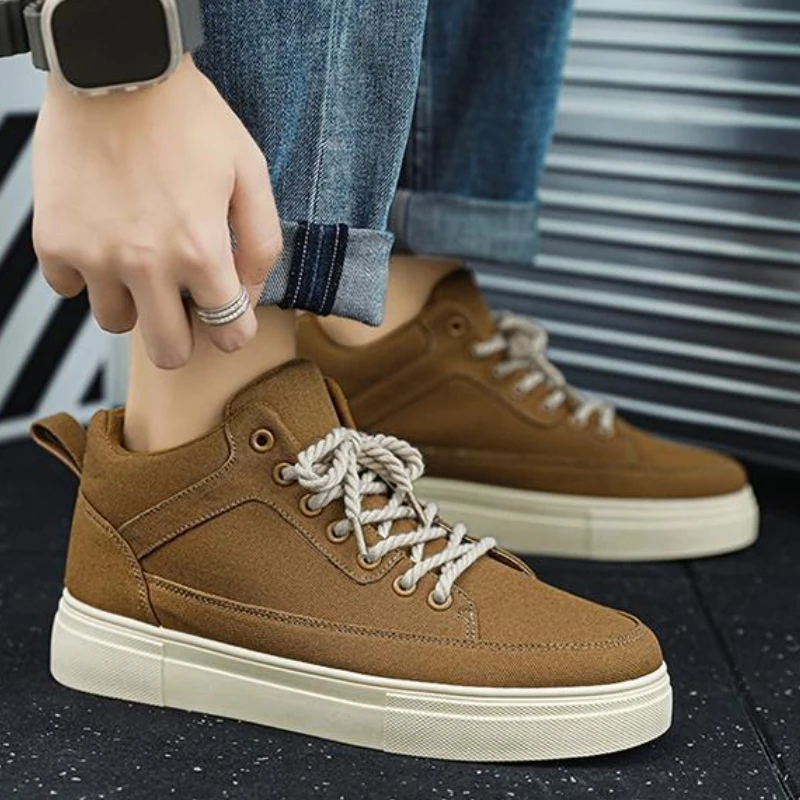 Thick Sole Height Increasing H - Canvas Sneaker High recension och pris