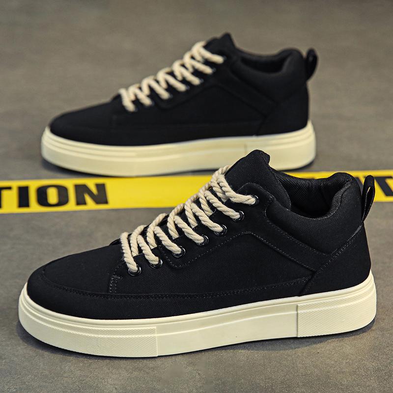 Thick Sole Height Increasing H - Canvas Sneaker High recension och pris