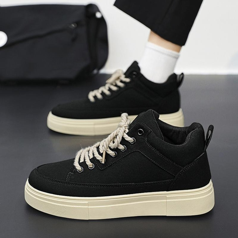 Thick Sole Height Increasing H - Canvas Sneaker High recension och pris