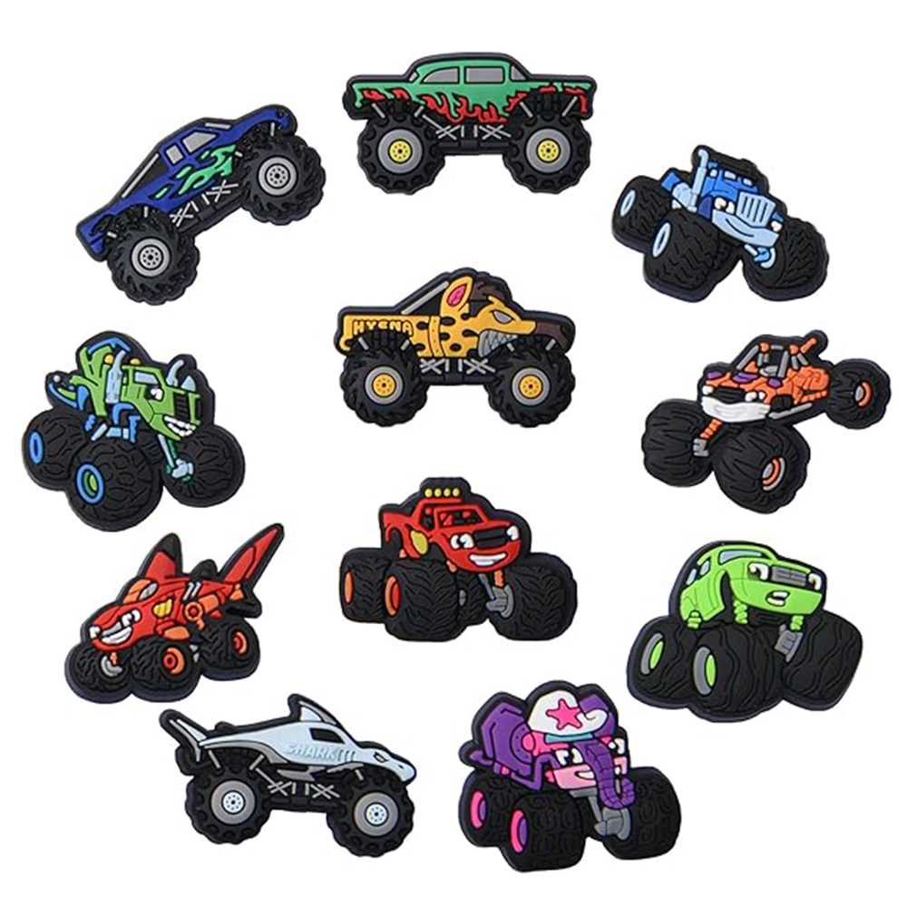 11Pcs Cars Cartoon Shoe Charms - Men'S Shoes With Velcro recension och pris