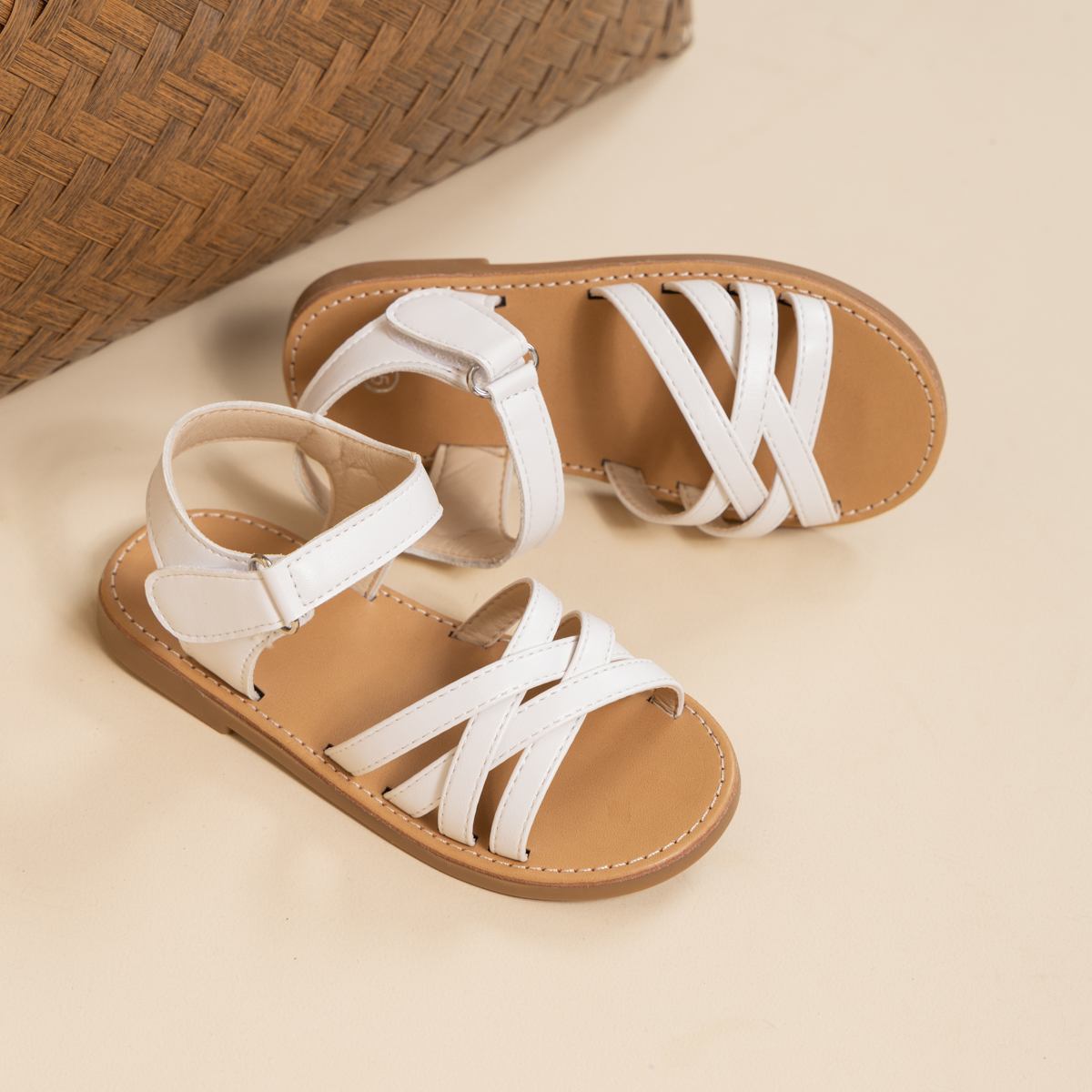 Girls Cross Strap Sandals Todd - Velcro Strap Sandal recension och pris