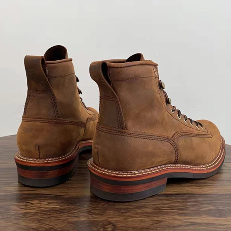 Vintage British Men Ankle Boot - Men Shoes Office recension och pris