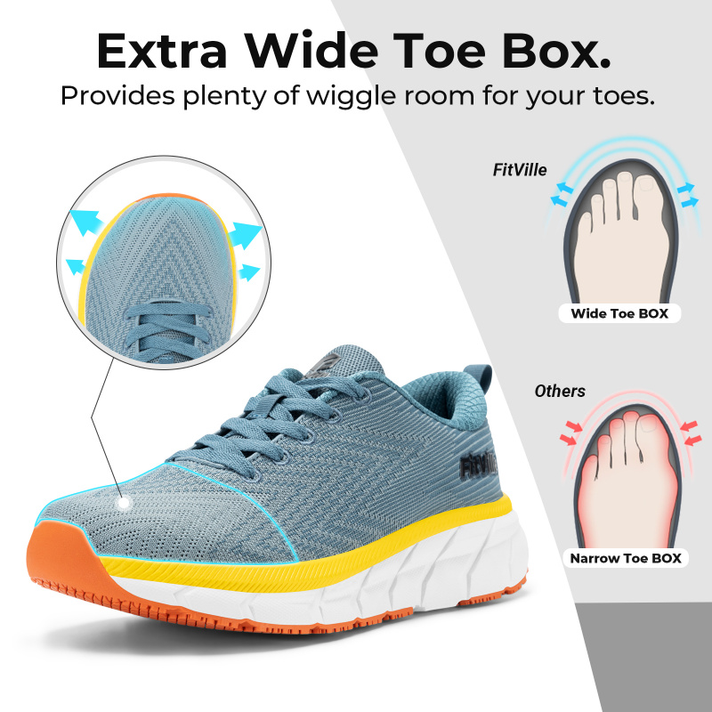 FitVille Wide Toe Box Men'S Sh - Men'S Shoes For Wide Feet recension och pris