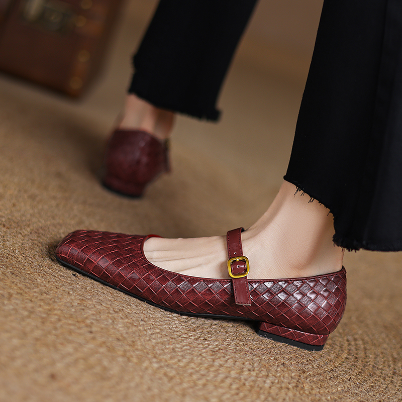 Woven Flat Bottom Mary Jane Wo - Men Shoes Casual recension och pris