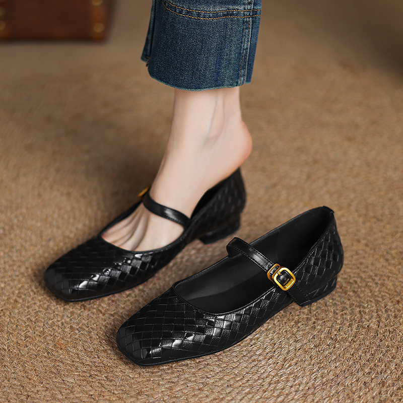 Woven Flat Bottom Mary Jane Wo - Men Shoes Casual recension och pris