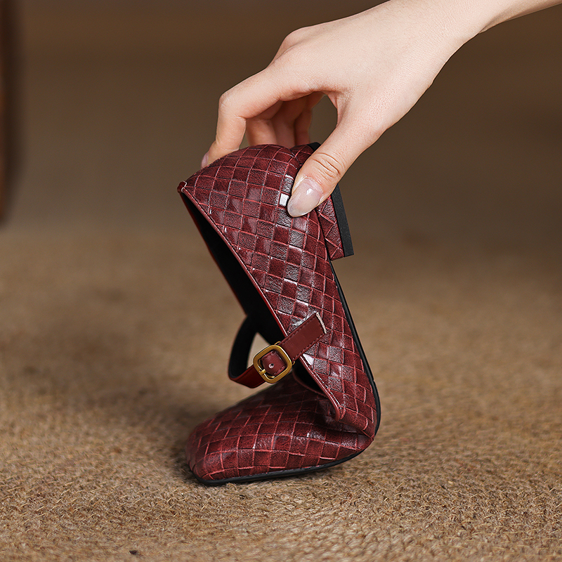 Woven Flat Bottom Mary Jane Wo - Men Shoes Casual recension och pris