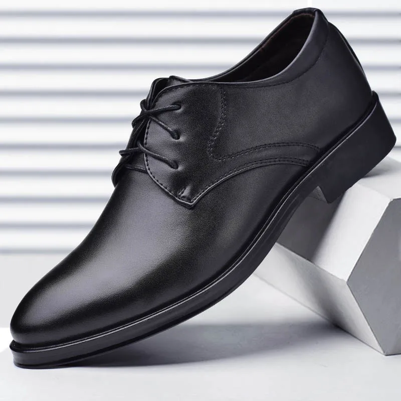 Men's Shoes Black Leather Form - Men Shoes Official recension och pris