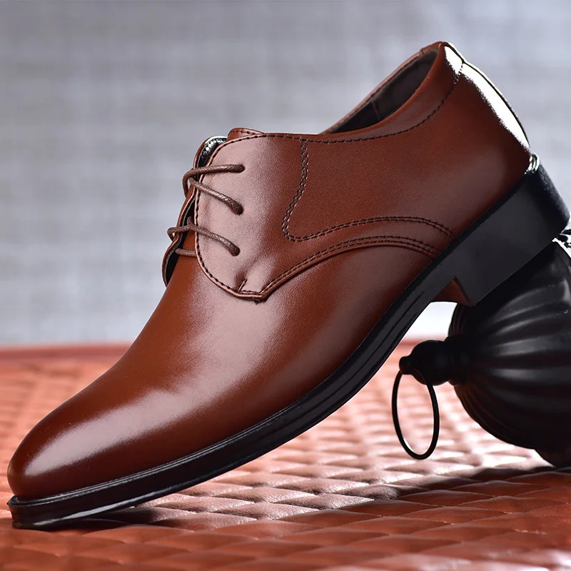 Men's Shoes Black Leather Form - Men Shoes Official recension och pris