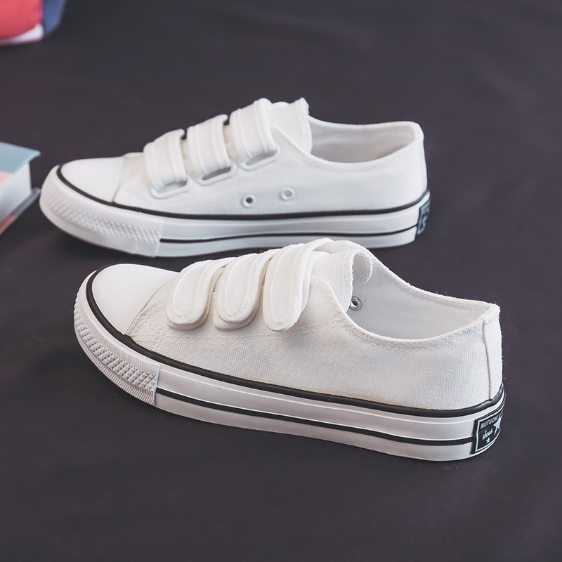 New style Velcro low-top white - Casual Sneaker Low recension och pris