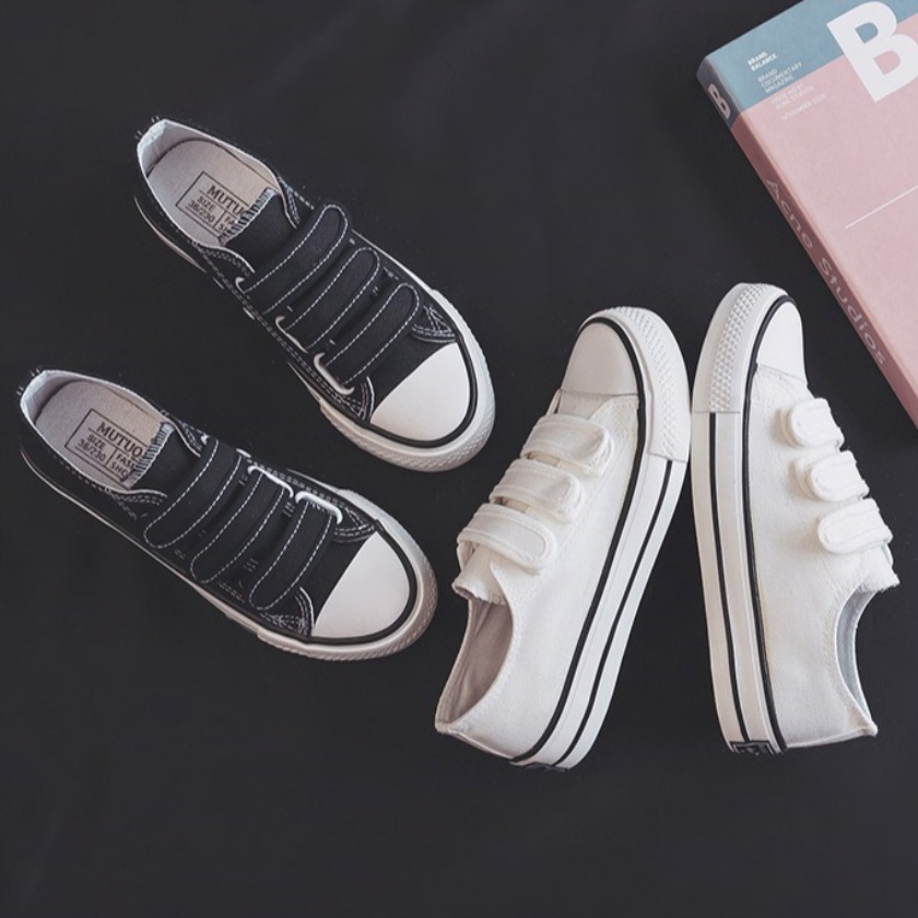 New style Velcro low-top white - Casual Sneaker Low recension och pris