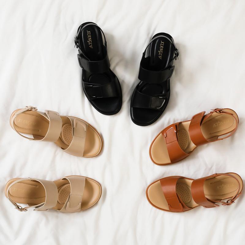 Summer new style one-strap wed - Velcro Strap Sandal recension och pris