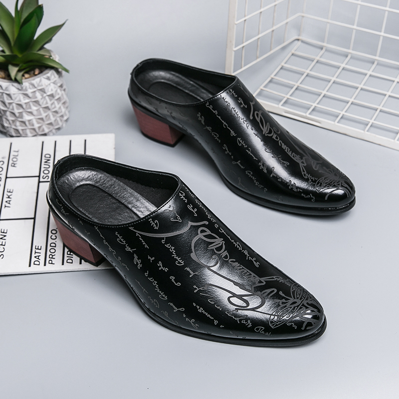 Men Brown Leather Mules Slippe - Men Shoes Office recension och pris