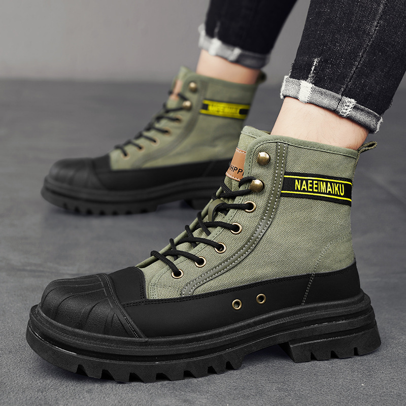 Mens Canvas Boots Fashion High - Men'S Shoes Low Top recension och pris