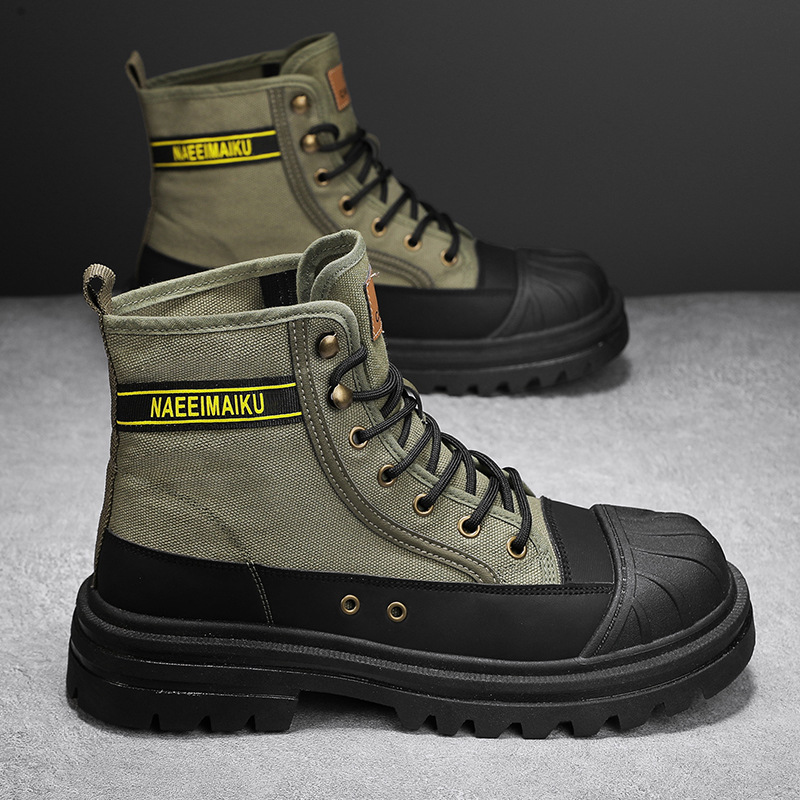 Mens Canvas Boots Fashion High - Men'S Shoes Low Top recension och pris