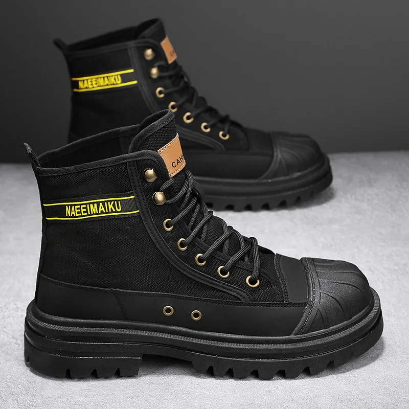 Mens Canvas Boots Fashion High - Men'S Shoes Low Top recension och pris