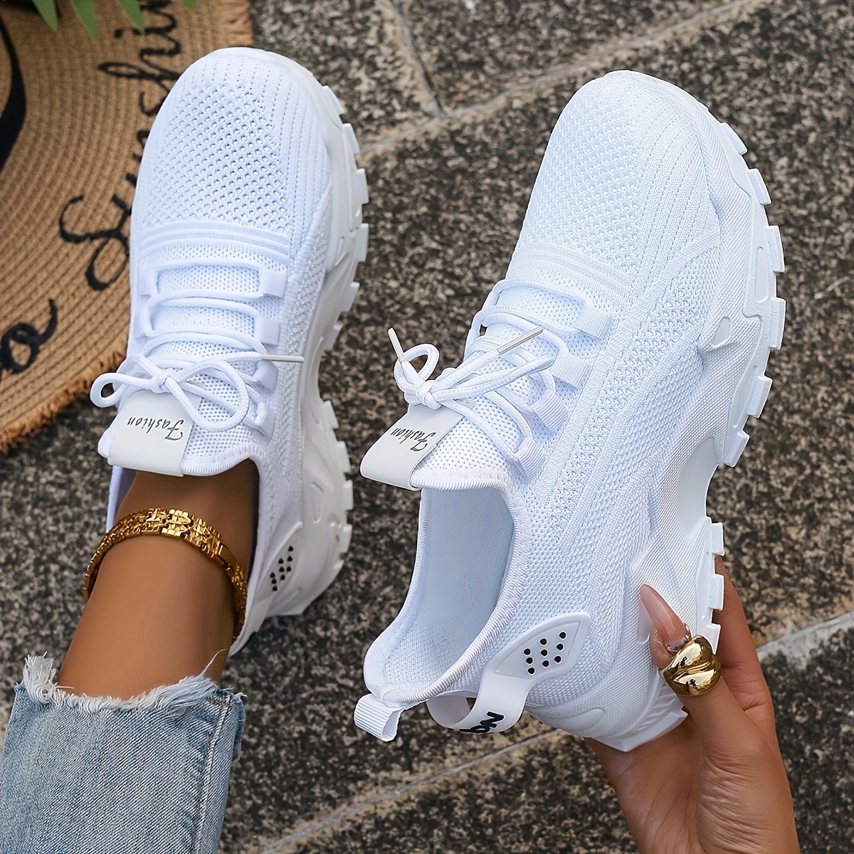 Breathable Knit Sneakers Fashi - Men'S Shoes Comfortable Walking recension och pris