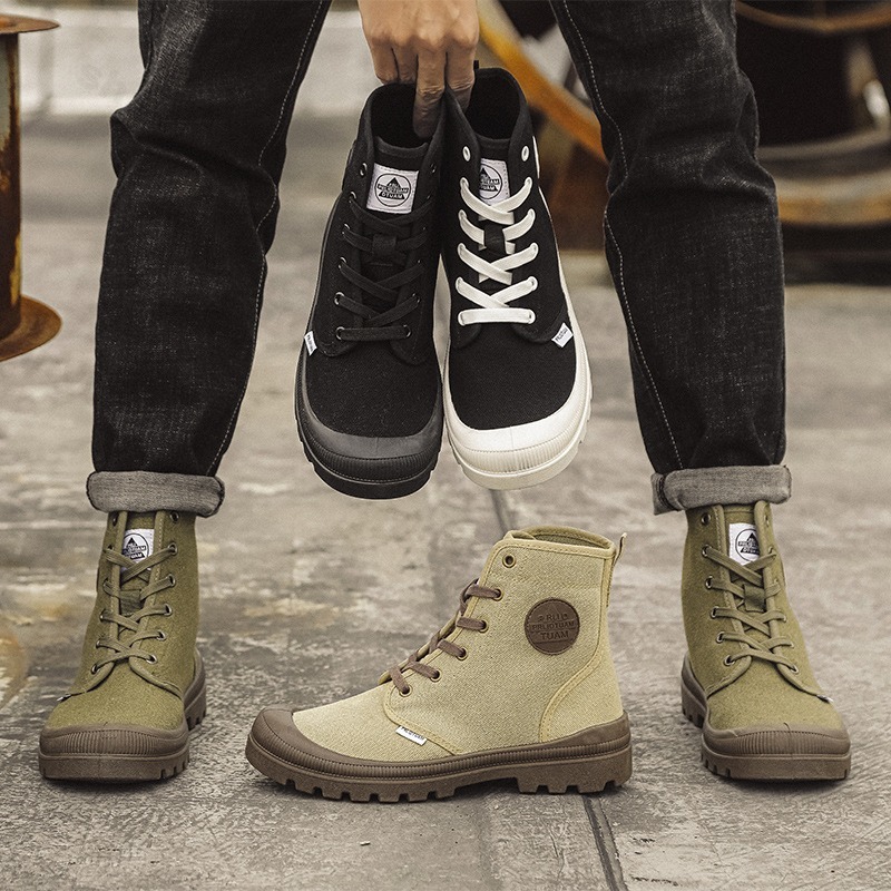 Men Canvas Shoes Fashion High  - Men'S Shoes Low Top recension och pris