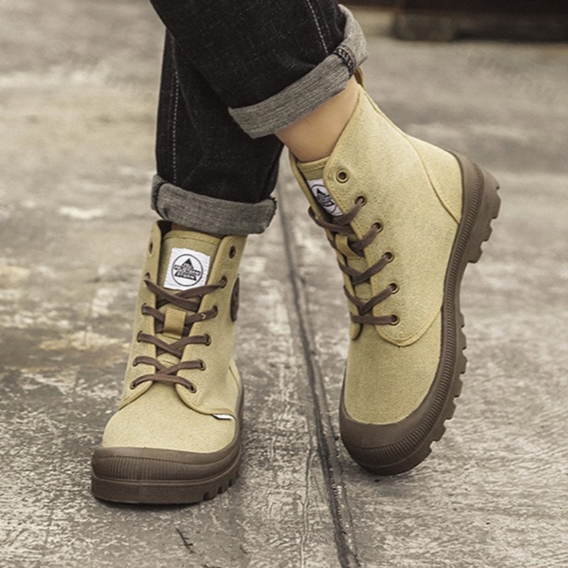 Men Canvas Shoes Fashion High  - Men'S Shoes Low Top recension och pris