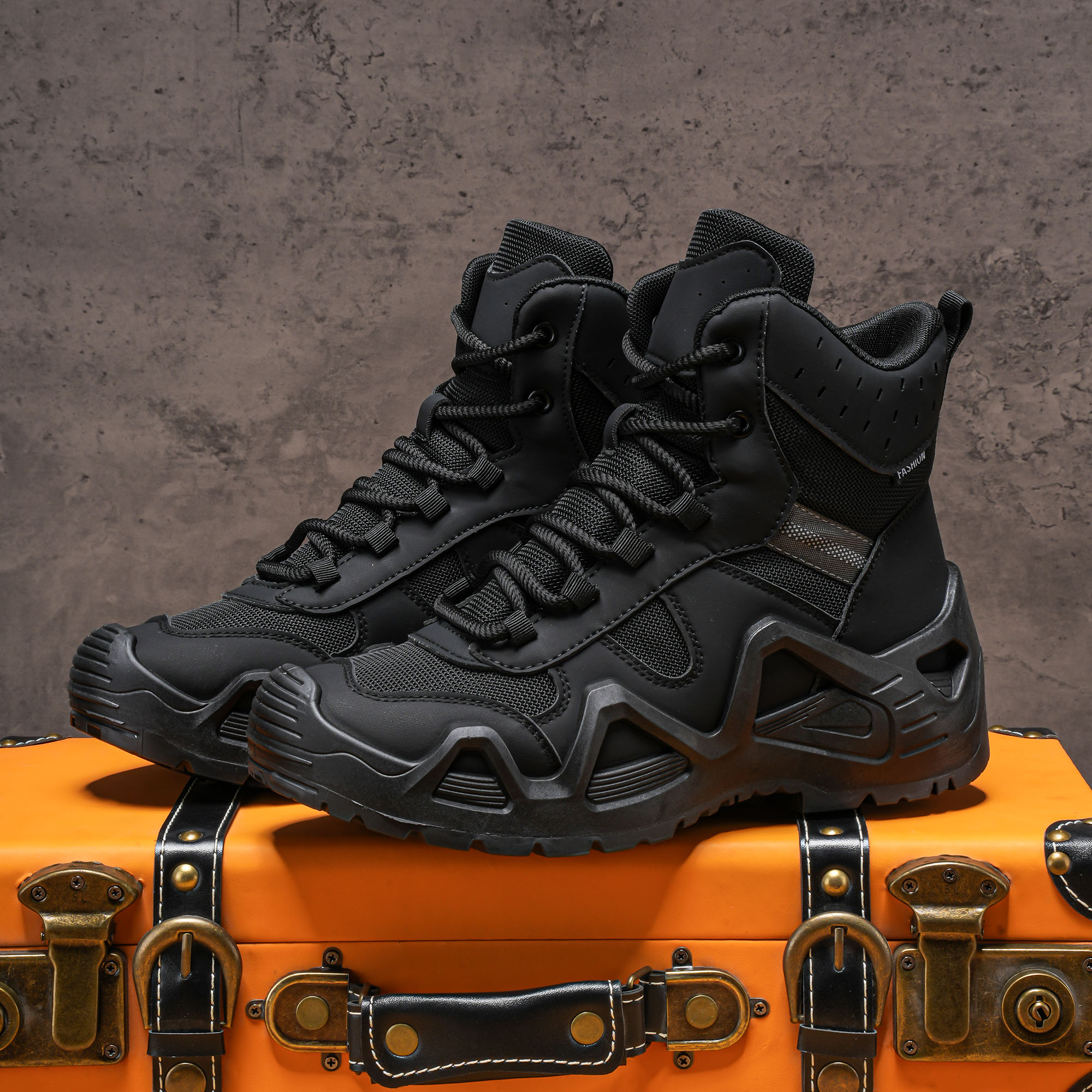 Men's high top boots, hiking b - Men'S Shoes Low Top recension och pris