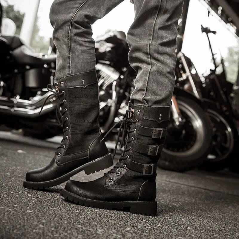 2026 New Men's Shoes Cowboy To - Canvas Sneaker High recension och pris