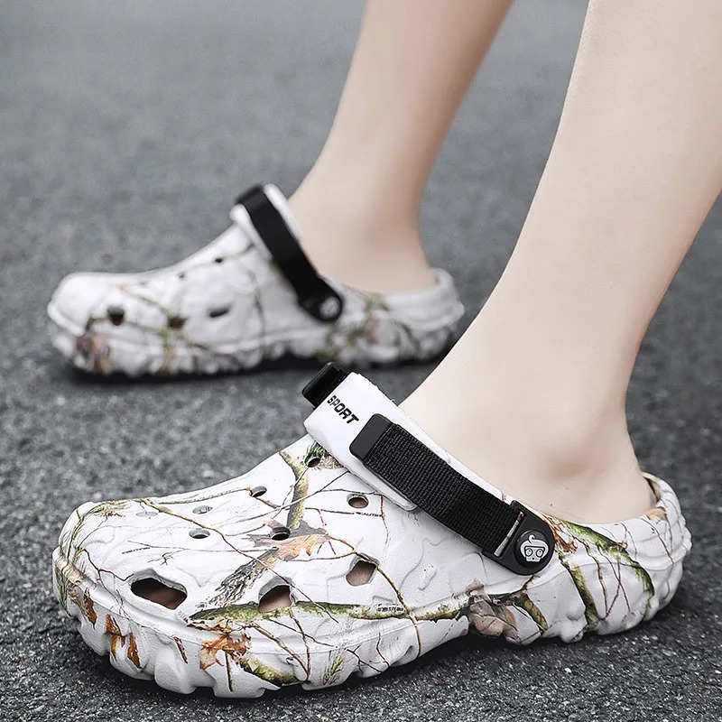 Men Clogs Slippers High Qualit - Men'S Shoes With Velcro recension och pris