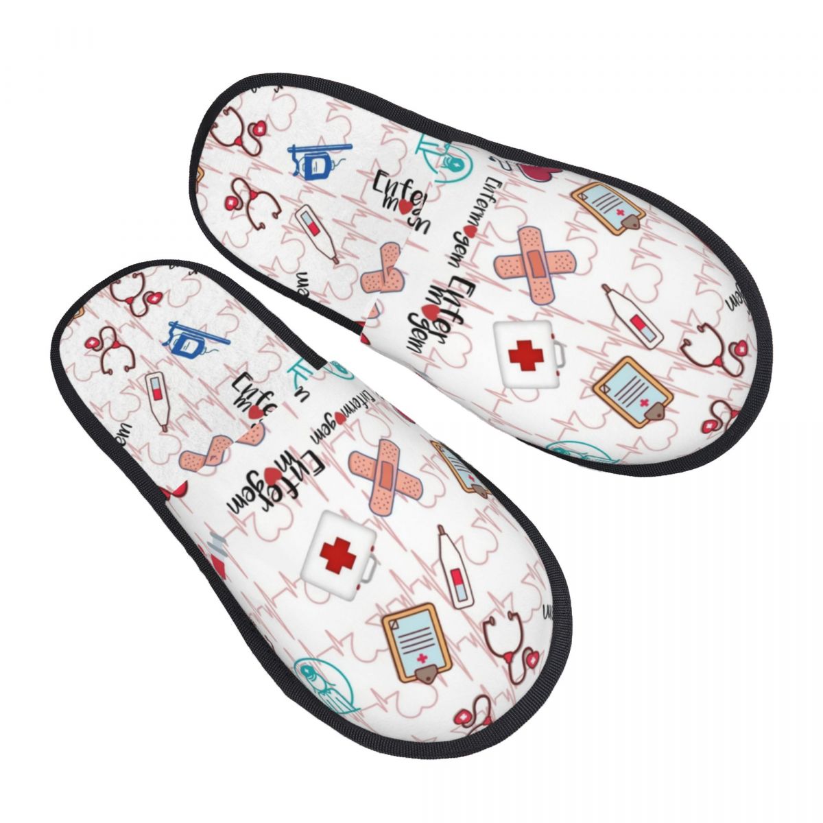 Print Heartbeat And Stethoscop - Men'S Shoes With Memory Foam recension och pris
