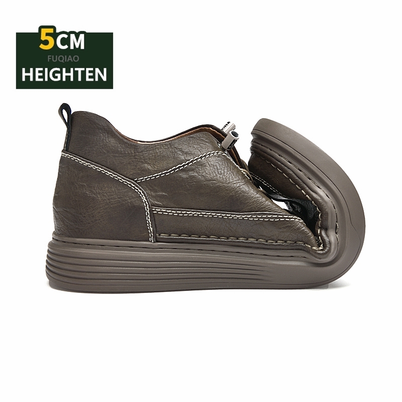 5cm Height Increase Leather Sh - Men'S Shoes Comfortable Walking recension och pris