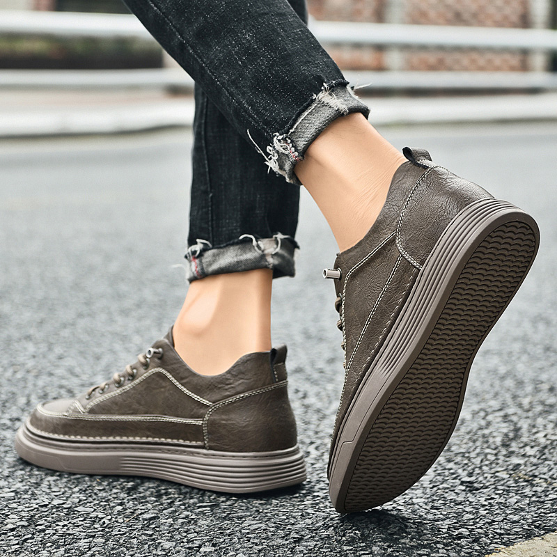 5cm Height Increase Leather Sh - Men'S Shoes Comfortable Walking recension och pris
