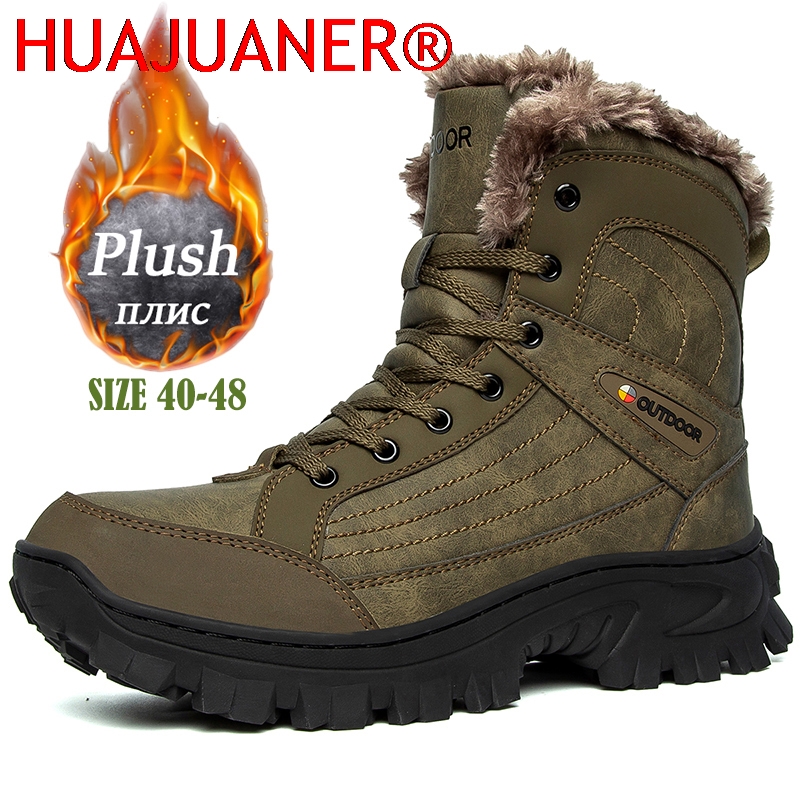 Men Winter Snow Boots Platform - Hiking Boot Waterproof recension och pris