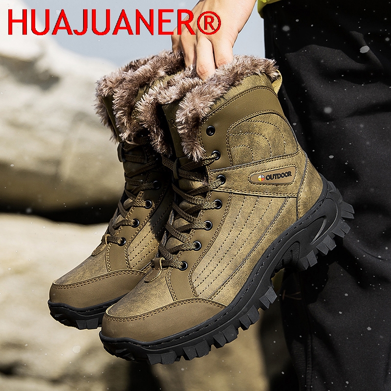 Men Winter Snow Boots Platform - Hiking Boot Waterproof recension och pris