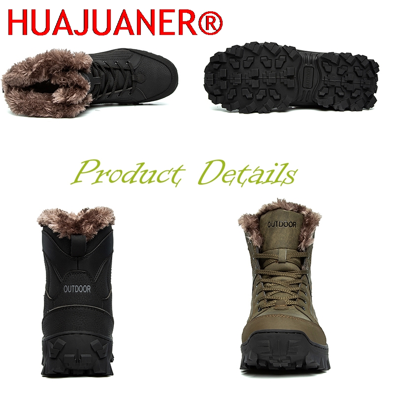 Men Winter Snow Boots Platform - Hiking Boot Waterproof recension och pris