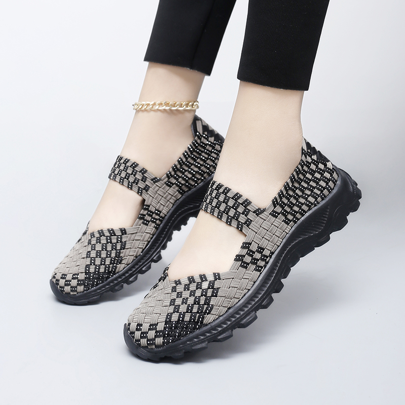 Women Shoes Summer Woven Sneak - Casual Sneaker Low recension och pris