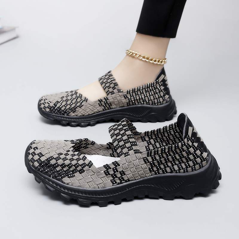Women Shoes Summer Woven Sneak - Casual Sneaker Low recension och pris