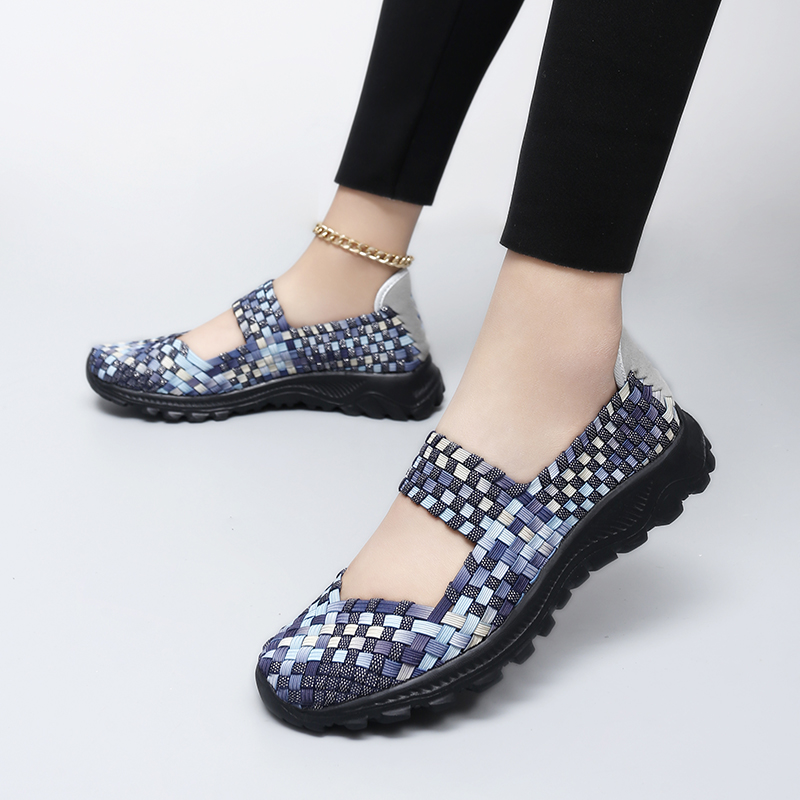 Women Shoes Summer Woven Sneak - Casual Sneaker Low recension och pris
