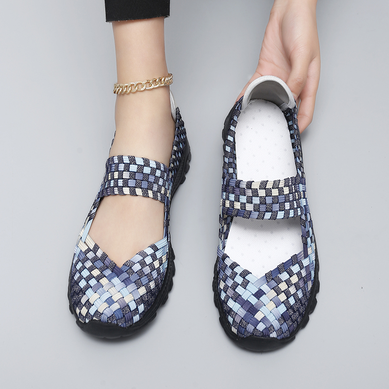 Women Shoes Summer Woven Sneak - Casual Sneaker Low recension och pris