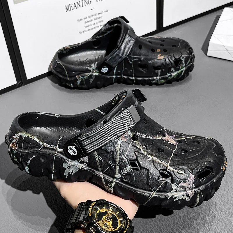 Summer Women's and Men's Clogs - Men'S Shoes With Velcro recension och pris