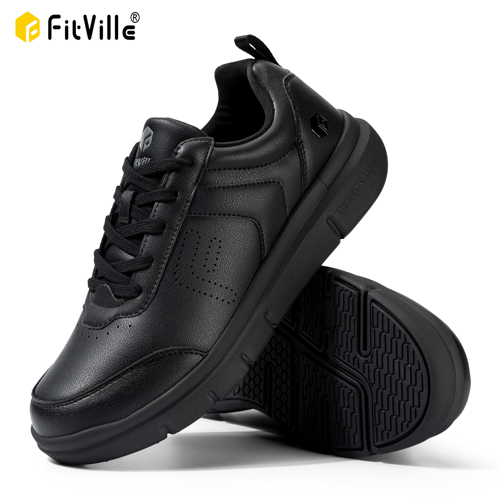 FitVille Men's Casual Leather  - Men'S Shoes For Wide Feet recension och pris